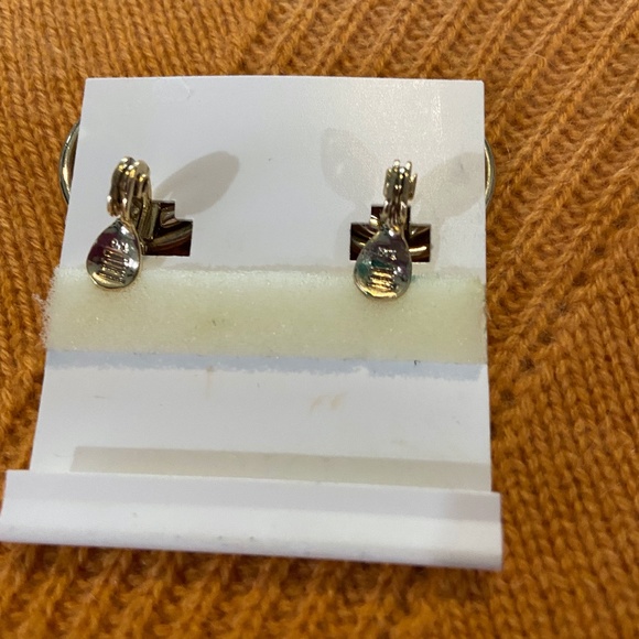 NEW Lauren Ralph Lauren Door Knocker Clip Earrings GOLD TONE NWT - Picture 4 of 4